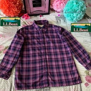 L.L. Bean Fleece Lined Flannel